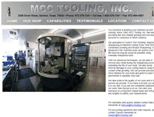 Tablet Screenshot of mcctooling.com